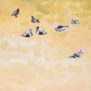 Hanna Kur, Gathering of tiger pigeons, 2023