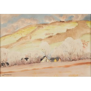 Rafał Malczewski (1892 Kraków - 1965 Montreal), Landschaft aus den Beskiden, 1930er Jahre.