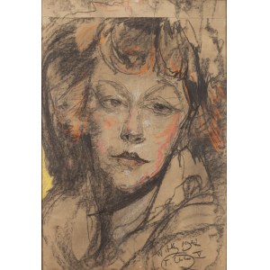 Stanisław Ignacy Witkiewicz Witkacy (1885 Warsaw - 1939 Jeziory in Polesie), Portrait of Jadwiga Trembecka, 1927