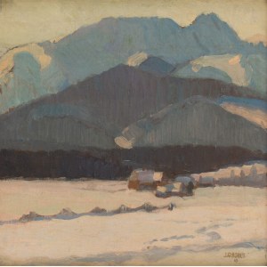 Jakub Glasner (1879 Rdzawka near Nowy Targ - 1942 Janowska camp in Lviv), View of Giewont, 1923