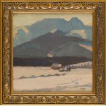 Jakub Glasner (1879 Rdzawka k. Nowego Targu - 1942 obóz janowski we Lwowie), Widok na Giewont, 1923