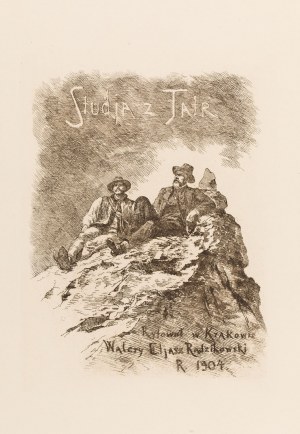 Walery Eljasz Radzikowski (1841 Kraków - 1905 Kraków), Tytułowa akwaforta z teki „Studja z Tatr