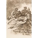 Walery Eljasz Radzikowski (1841 Kraków - 1905 Kraków), Title etching from portfolio Studja z Tatr, 1904