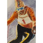Andrzej Krzysztoforski (ur. 1943, Oświęcim), XXIX Międzynarodowe zawody narciarskie, plakat sportowy, 1973