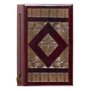 Photo album with carved cover in Zakopane style