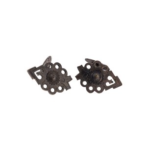 First National Plated, Silver and Metal Works Factory of M. Jarr, Krakow, Poland, Zakopane-style cufflinks, after 1911