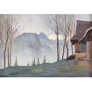 Otton Edward Borzemski (gest. 1978, ), Tatra-Landschaft mit Blick auf Giewont
