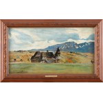 Józef Piotrowski (1878 Kraków - 1944 Kraków), View of the Tatra Mountains from Poronin