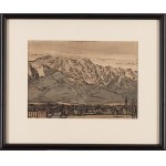 Mieczysław Wejman (1912 Brdów - 1992 Kraków), View from the sanatorium over Zakopane and Giewont, 1954