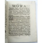 [RZEWUSKI WACŁAW] MOWY y LISTY I. P. WACŁAWA RZEWUSKIEGO woiewody podolskiego H. P. K.[POCZAJÓW 1761].