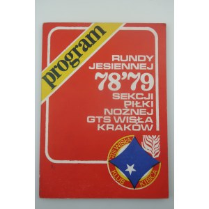 PROGRAM JÚNOVEJ RUNY 78'79 futbalového oddielu GTS Wisla Krakov