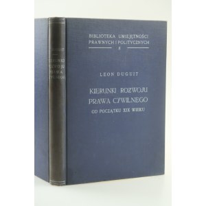 DUGUIT LEON Směry vývoje občanského práva od počátku 19. století [1938].