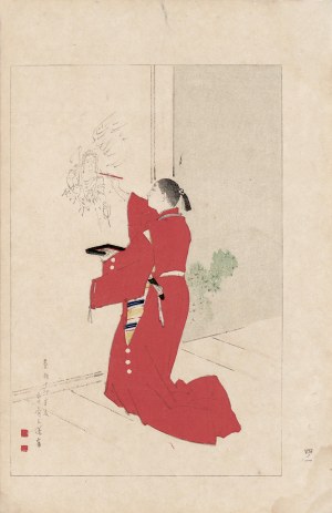 Watanabe Seitei (1851-1918), Malarz, Tokio, 1891