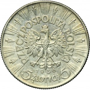 Piłsudski, 5 złotych 1936