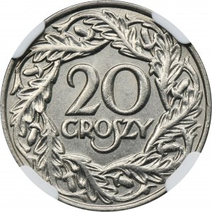 20 haléřů 1923 - NGC MS65