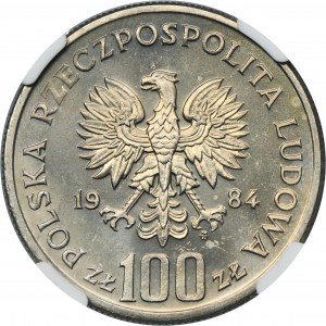 100 złotych 1984 40 lat PRL - NGC MS65