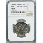 100 zlotých 1984 40 let PRL - NGC MS65