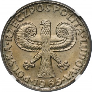 10 zlatých 1965 Veľký stĺp - NGC MS64