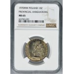 10 złotych 1970 Byliśmy-Jesteśmy-Będziemy - NGC MS65