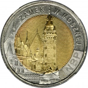 5 złotych 2022 Zamek w Mosznej - NGC MS66