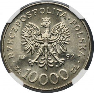 10.000 złotych 1992 Władysław III Warneńczyk - NGC MS64