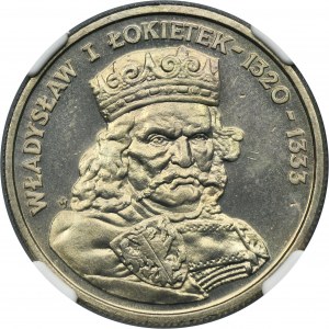 100 złotych 1986 Władysław I Łokietek - NGC MS65