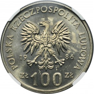 100 złotych 1986 Władysław I Łokietek - NGC MS65