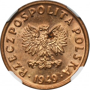 5 haléřů 1949 - NGC MS63 RD