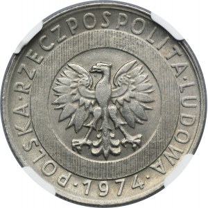 20 zlatých 1974 Mrakodrap a uši - NGC MS63