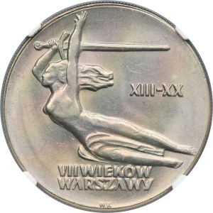 10 złotych 1965 VII Wieków Warszawy - NGC MS63