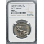 10 zlotých 1965 VII Wieków Warszawy - NGC MS63