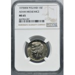 10 złotych 1975 Adam Mickiewicz - NGC MS65