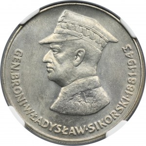 50 zlotých 1981 Generál Broni Władysław Sikorski - NGC MS64