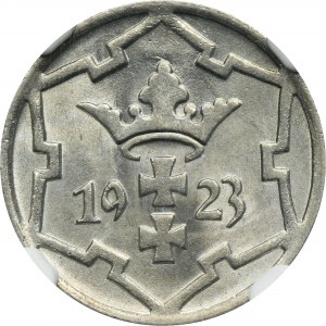 Wolne Miasto Gdańsk, 5 fenigów 1923 - NGC MS64