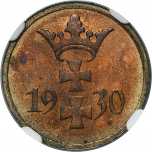 Freie Stadt Danzig, 1 fenig 1930 - NGC MS64 RB