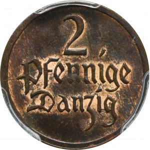 Freie Stadt Danzig, 2 fenigy 1926 - PCGS MS63 BN