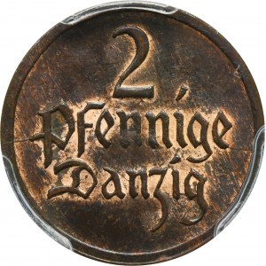 Free City of Danzig, 2 pfennig 1926 - PCGS MS63 BN