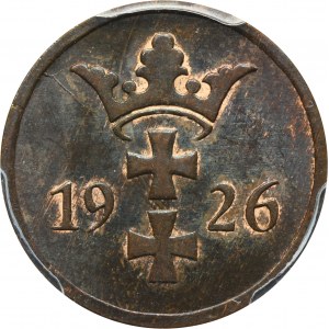 Free City of Danzig, 2 pfennig 1926 - PCGS MS63 BN