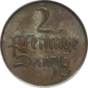 Freie Stadt Danzig, 2 fenigy 1937 - PCGS MS63 BN