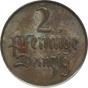 Free City of Danzig, 2 pfennige 1937 - PCGS MS63 BN