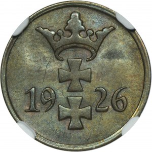 Freie Stadt Danzig, 1 fenig 1926 - NGC MS64 BN