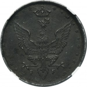 Polské království, 10 fenigů 1917 - NGC MS62