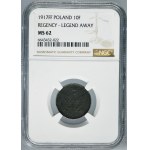 Royaume de Pologne, 10 fenig 1917 - NGC MS62