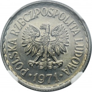 1 zlatá 1971 - NGC MS66