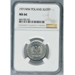 1 złoty 1971 - NGC MS66