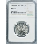 2 Zlato 1970 Berry - NGC MS65 - ostrý vrchlík