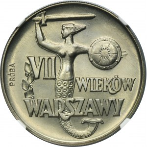 PRÓBA, 10 złotych 1965 VII Wieków Warszawy - NGC MS66