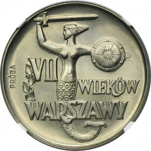 Vzorek, 10 zlotých 1965 VII Wieków Warszawy - NGC MS66