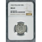50 pennies 1923 - NGC MS63