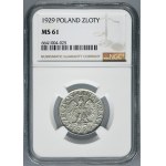 1 złoty 1929 - NGC MS61